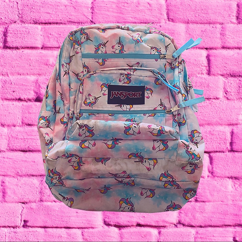 Girls Jansport Backpack with unicorns